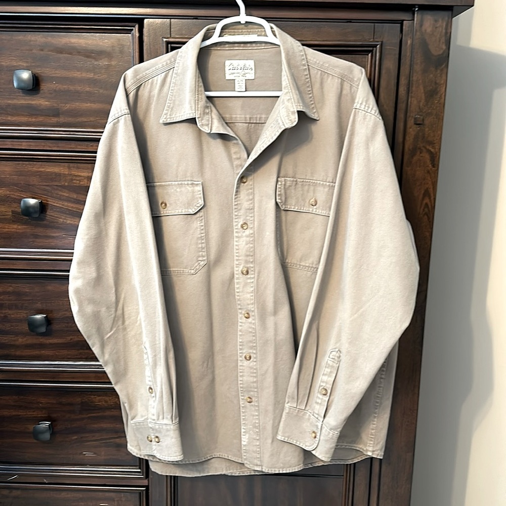 XL Tall Cabela’s Stonewash Canvas long sleeved shirt